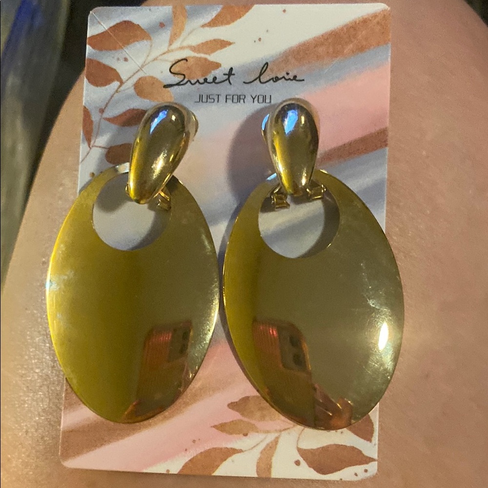 ❤️ Sweet Love Gold Statement Earrings